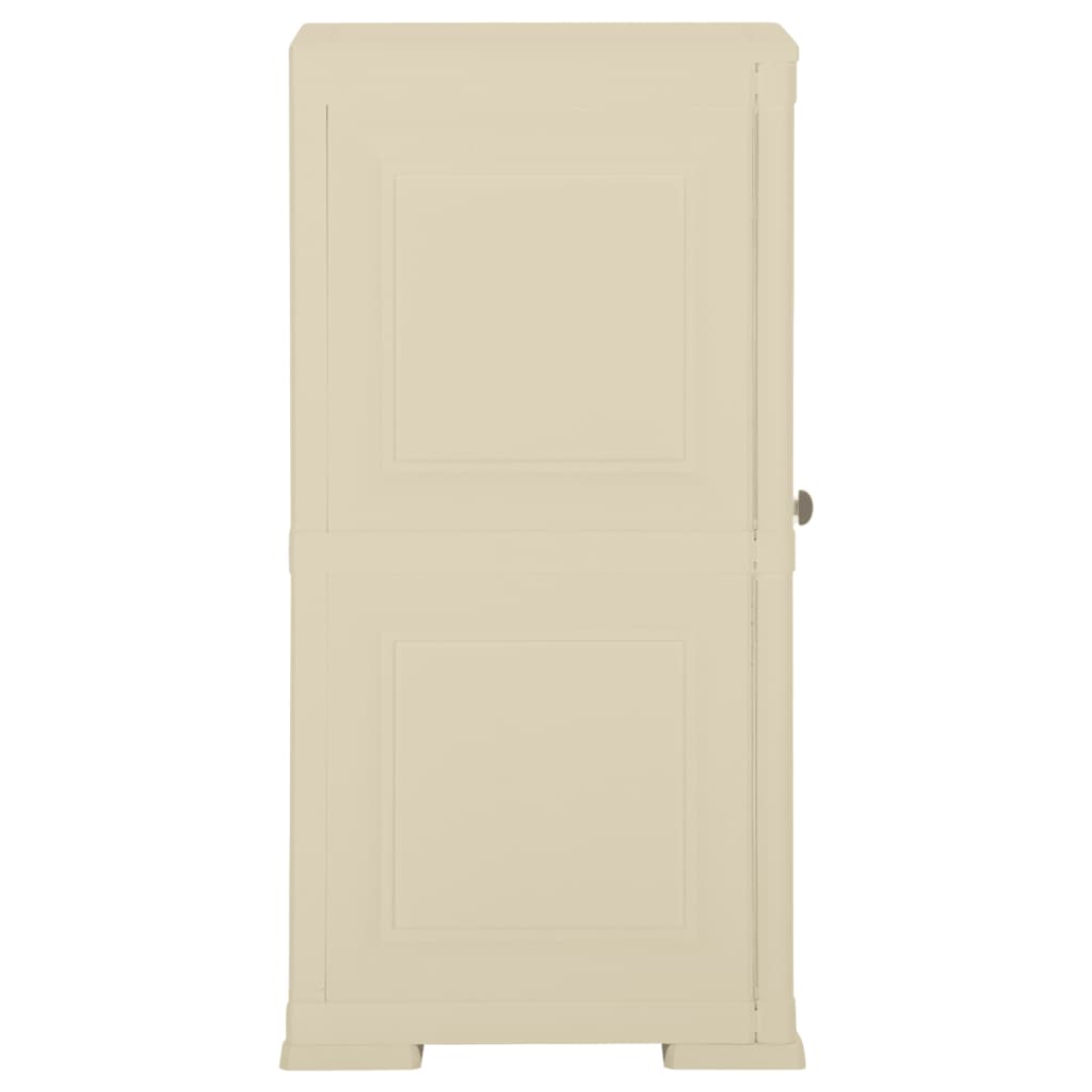 Armoire plastique 40x43x85,5 cm design de bois blanc angora