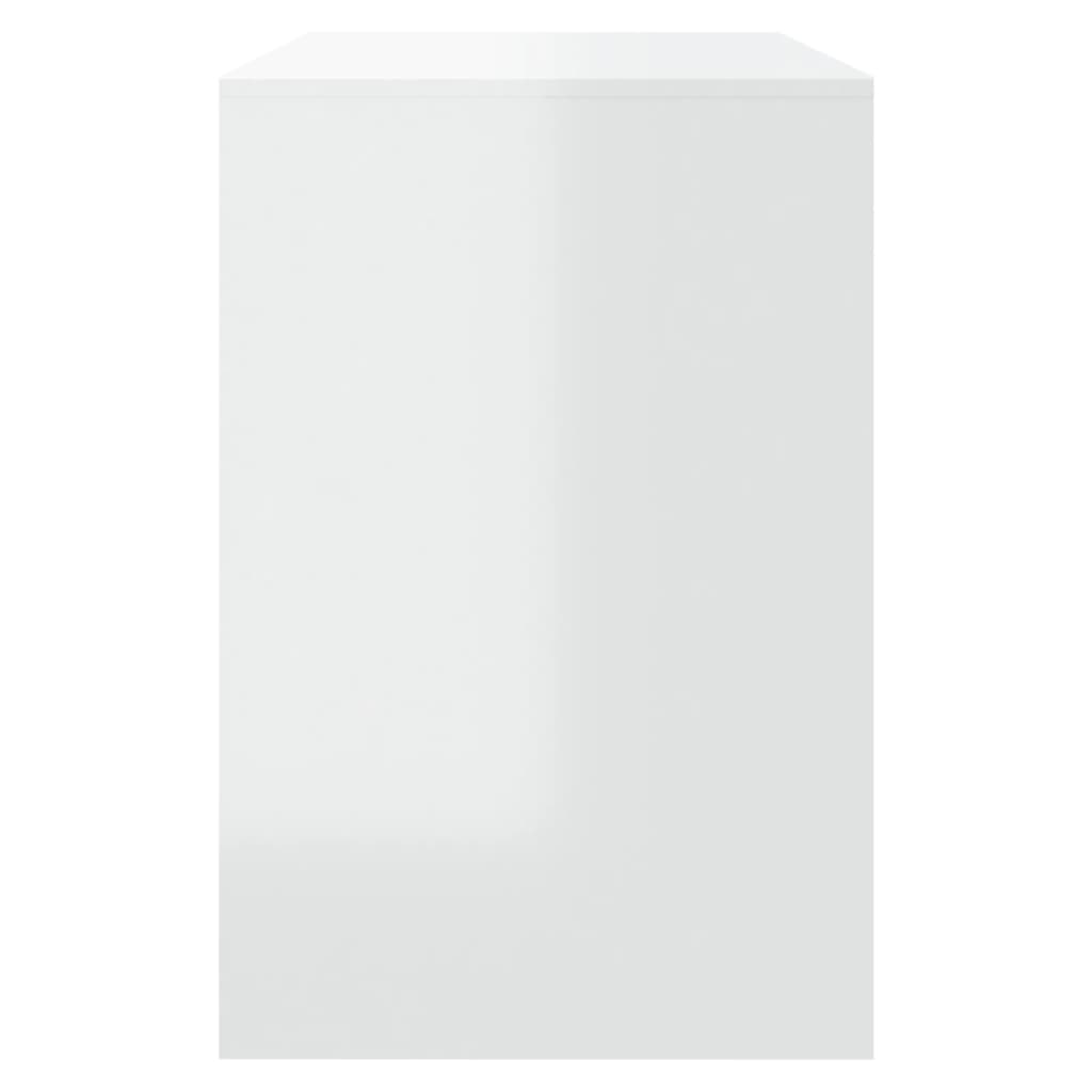Ensemble à manger 3 pcs Blanc brillant Bois d'ingénierie - XIOS