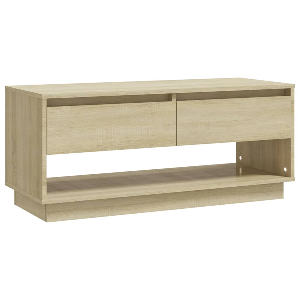 Meuble TV chêne sonoma 102x41x44 cm bois d'ingénierie - XIOS