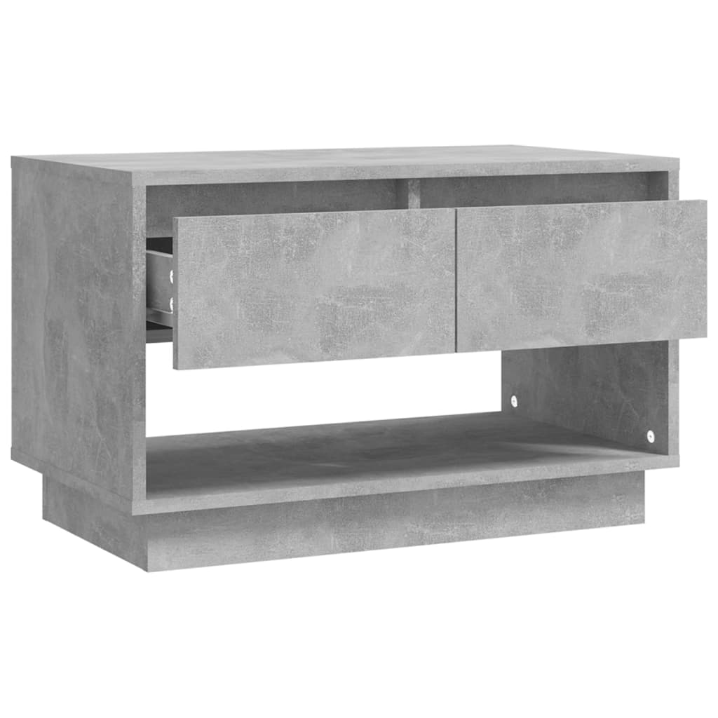 Meuble TV gris béton 70x41x44 cm bois d'ingénierie - XIOS