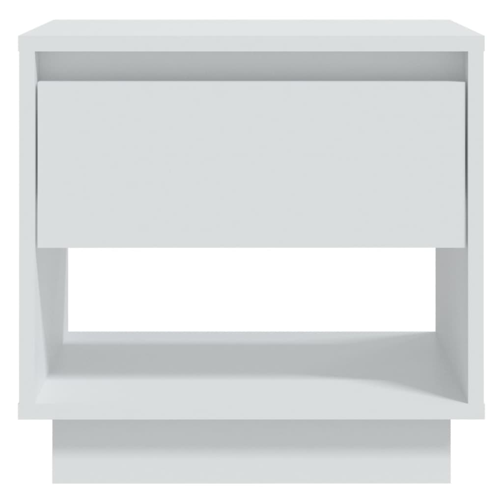 Tables de chevet 2 pcs Blanc 45x34x44 cm bois d'ingénierie - XIOS