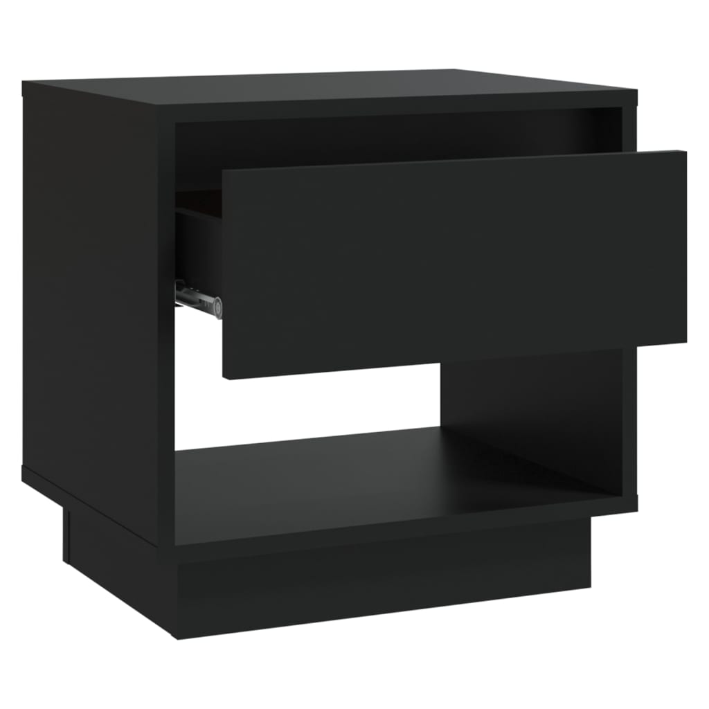 Tables de chevet 2 pcs Noir 45x34x44 cm bois d'ingénierie - XIOS
