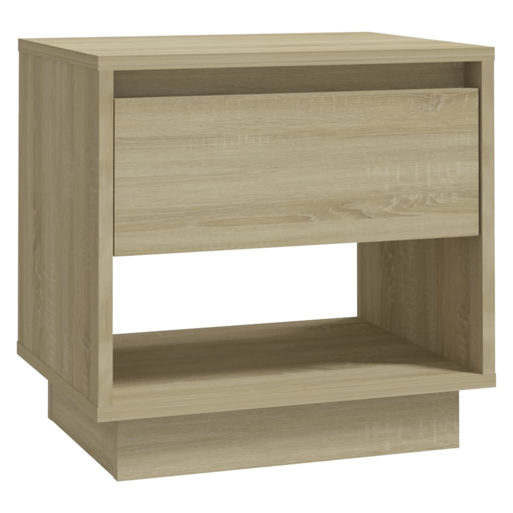 Table de chevet Chêne sonoma 45x34x44 cm bois d'ingénierie - XIOS