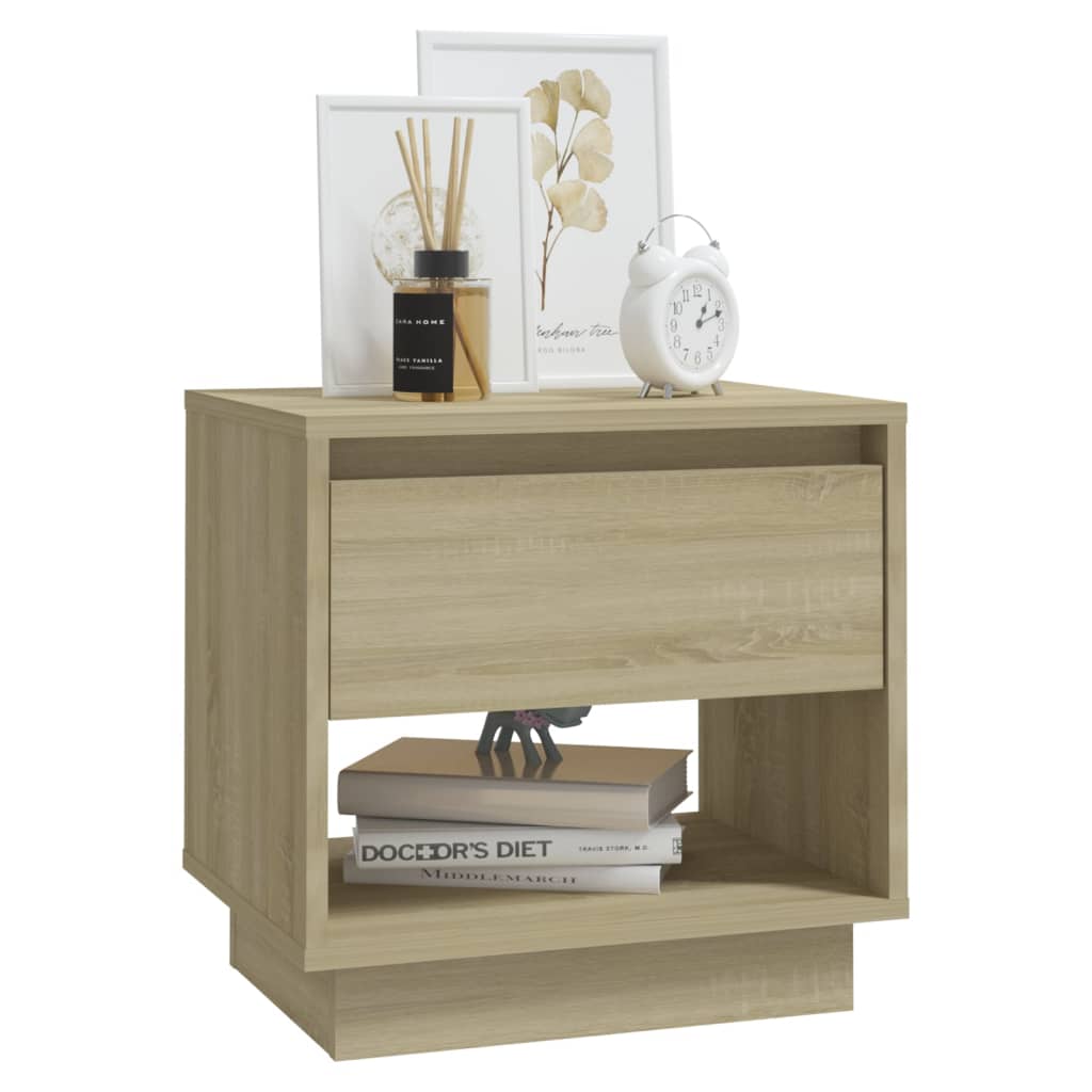Tables de chevet 2 pcs Chêne sonoma 45x34x44 cm Bois ingénierie - XIOS