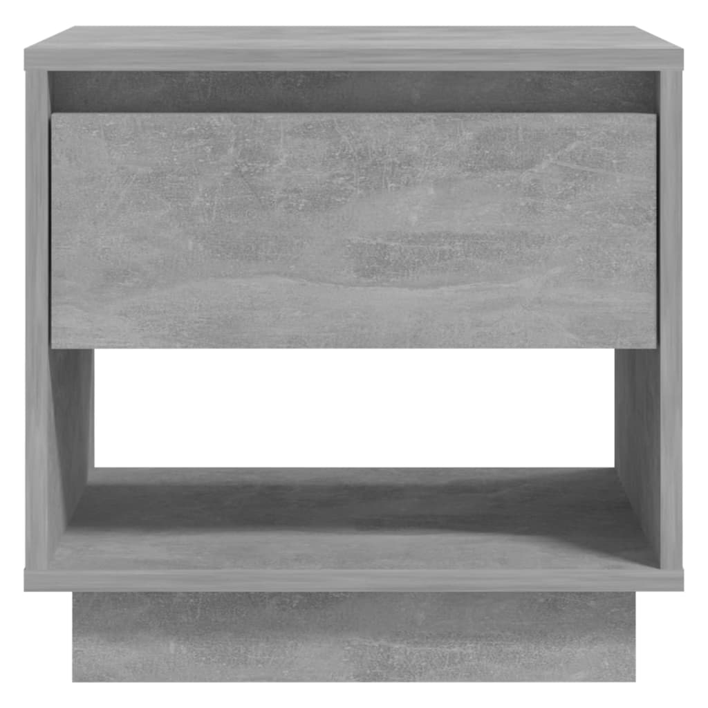 Tables de chevet 2 pcs Gris béton 45x34x44 cm Bois d'ingénierie - XIOS