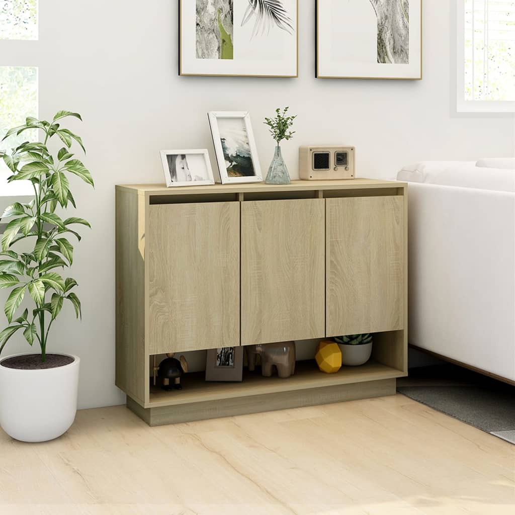 Buffet Chêne sonoma 97x31x75 cm Bois d'ingénierie - XIOS
