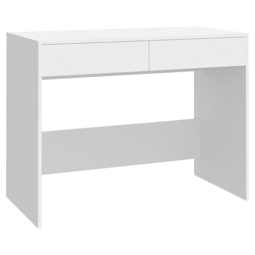 Bureau Blanc 101x50x76,5 cm Aggloméré Bureaux vidaXL   