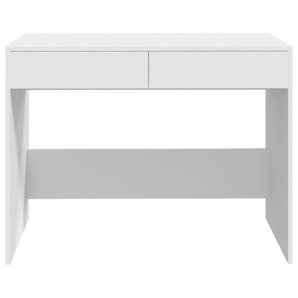 Bureau Blanc 101x50x76,5 cm Aggloméré Bureaux vidaXL   