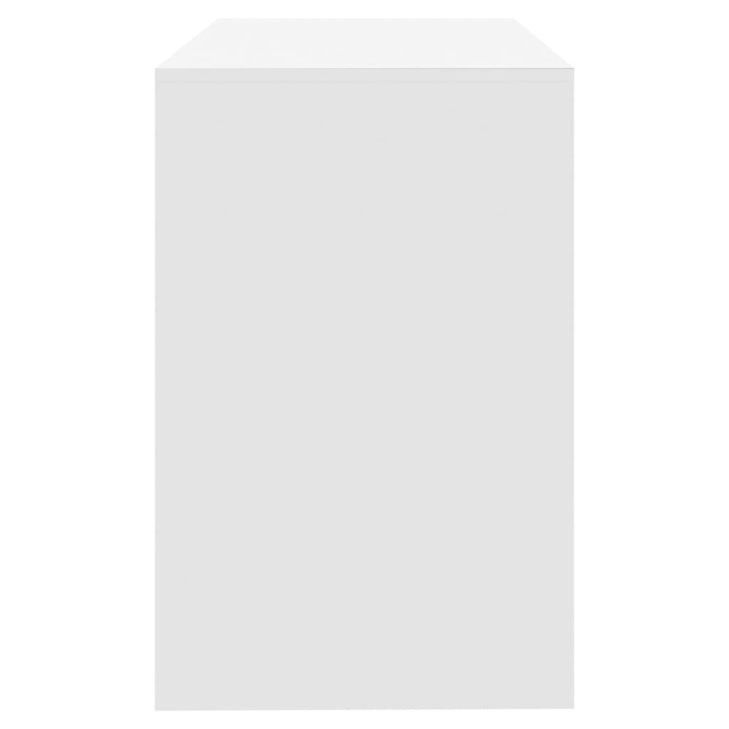 Bureau Blanc 101x50x76,5 cm Aggloméré Bureaux vidaXL   