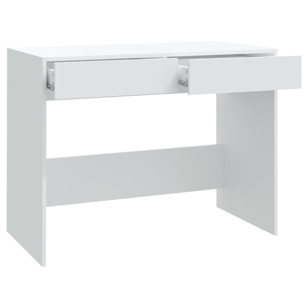 Bureau Blanc 101x50x76,5 cm Aggloméré Bureaux vidaXL   