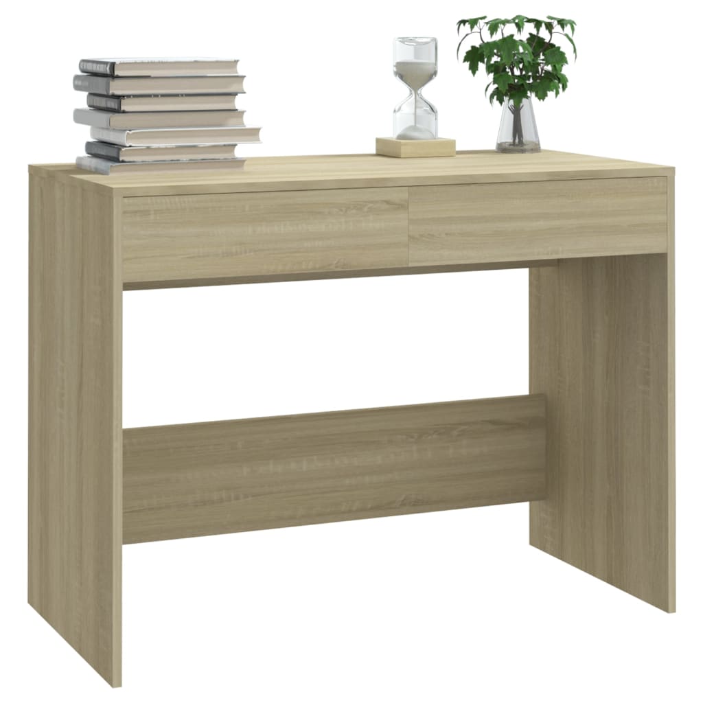 Bureau Chêne sonoma 101x50x76,5 cm Bois d'ingénierie Bureaux vidaXL