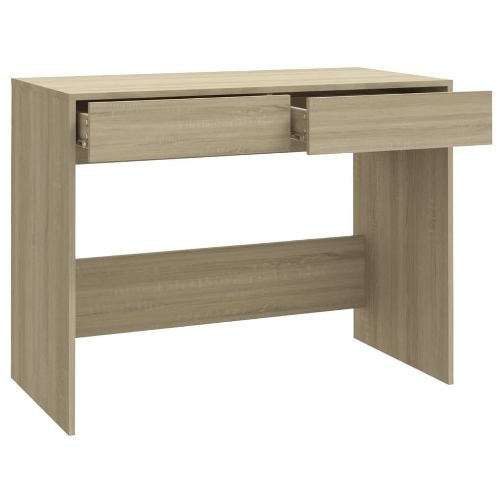 Bureau Chêne sonoma 101x50x76,5 cm Bois d'ingénierie Bureaux vidaXL