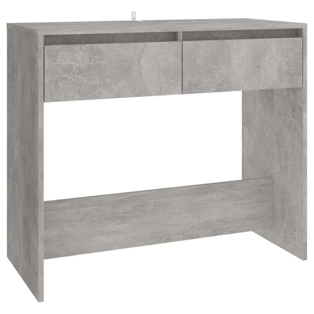 Table console gris béton 89x41x76,5 cm bois d'ingénierie - XIOS
