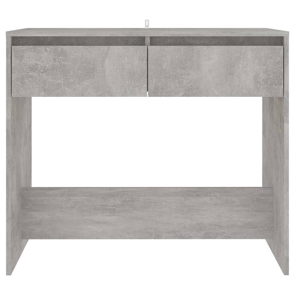 Table console gris béton 89x41x76,5 cm bois d'ingénierie - XIOS