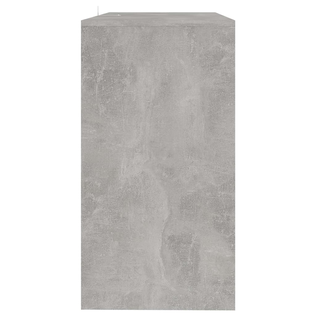 Table console gris béton 89x41x76,5 cm bois d'ingénierie - XIOS