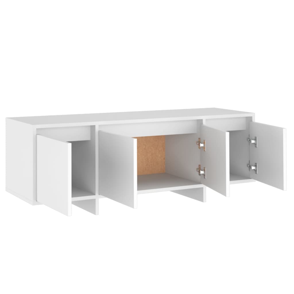 Meuble TV Blanc 120x30x40,5 cm Bois d'ingénierie - XIOS