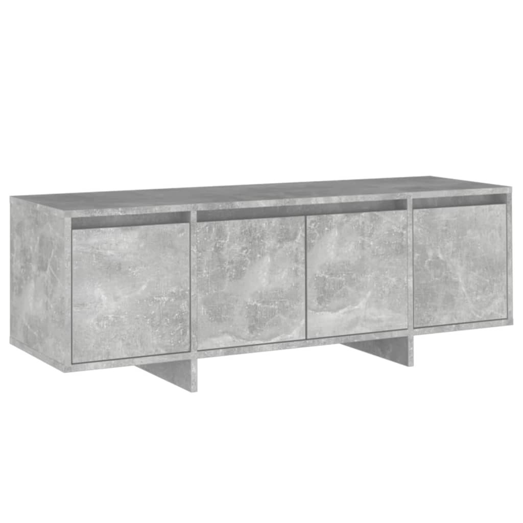 Meuble TV Gris béton 120x30x40,5 cm Aggloméré - XIOS