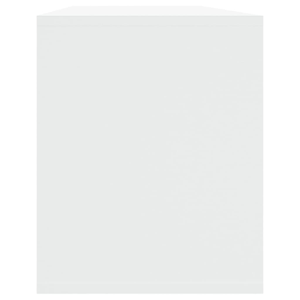 Meuble TV blanc 130x35x50 cm bois d'ingénierie - XIOS