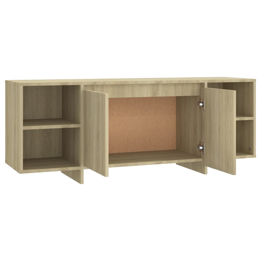 Meuble TV chêne sonoma 130x35x50 cm bois d'ingénierie - XIOS