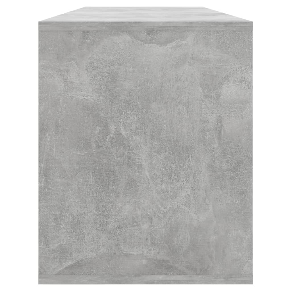 Meuble TV Gris béton 130x35x50 cm Bois d'ingénierie - XIOS