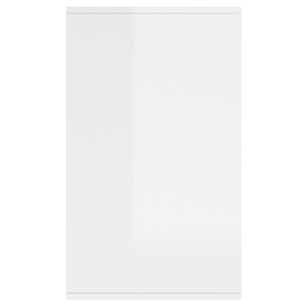 Buffet blanc brillant 135x41x75 cm bois d'ingénierie - XIOS