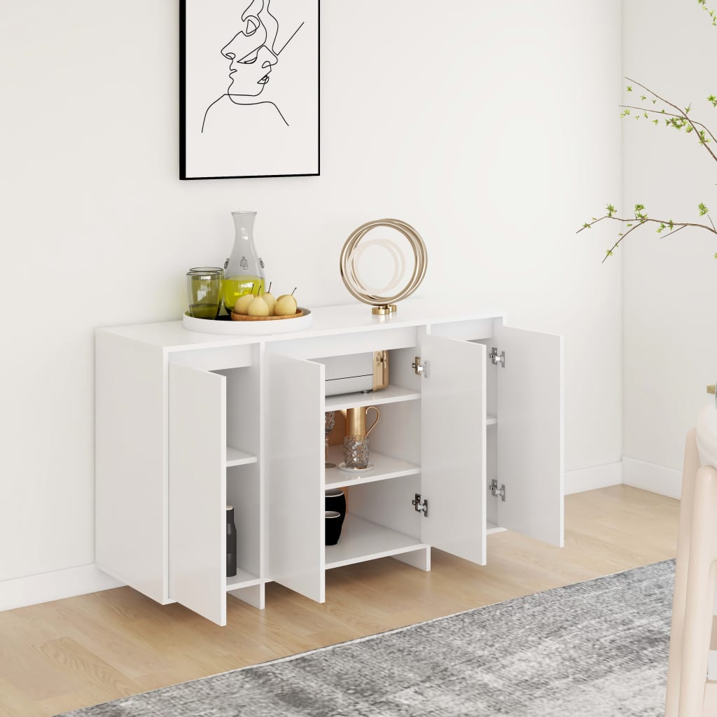 Buffet blanc 120x41x75 cm bois d'ingénierie - XIOS