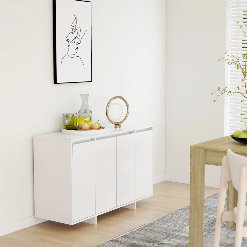Buffet blanc 120x41x75 cm bois d'ingénierie - XIOS