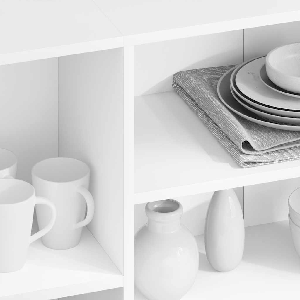 Buffet blanc 120x30x75 cm bois d'ingénierie
