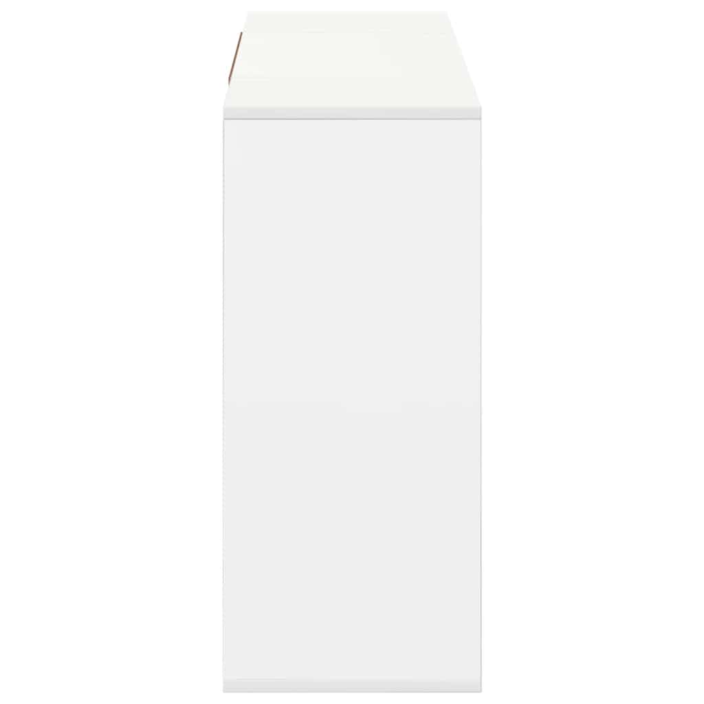 Buffet blanc 120x30x75 cm bois d'ingénierie