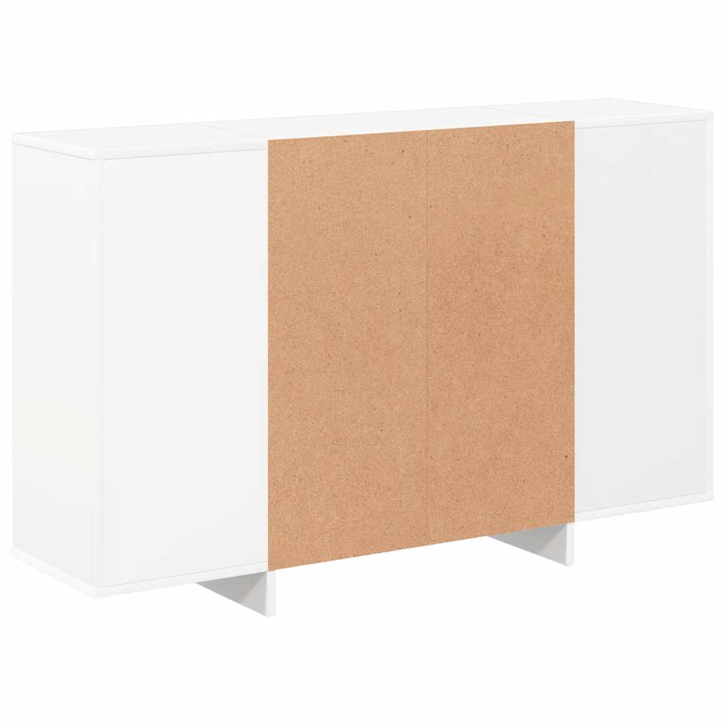 Buffet blanc 120x30x75 cm bois d'ingénierie