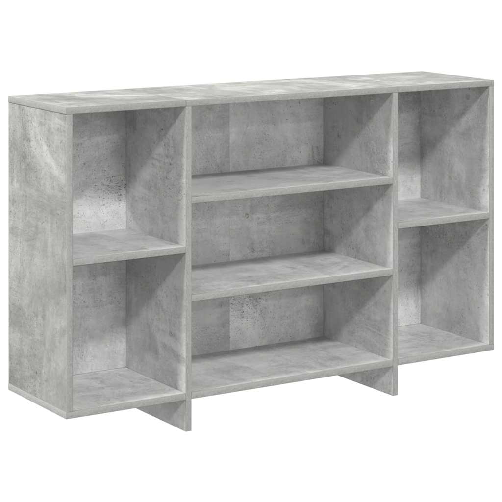 Buffet gris béton 120x30x75 cm bois d'ingénierie