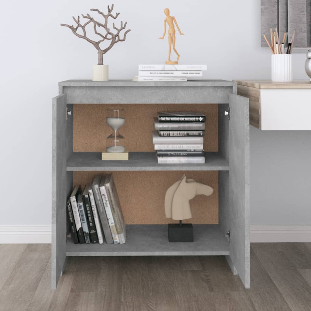 Buffet Gris béton 70x41x75 cm Bois d'ingénierie - XIOS