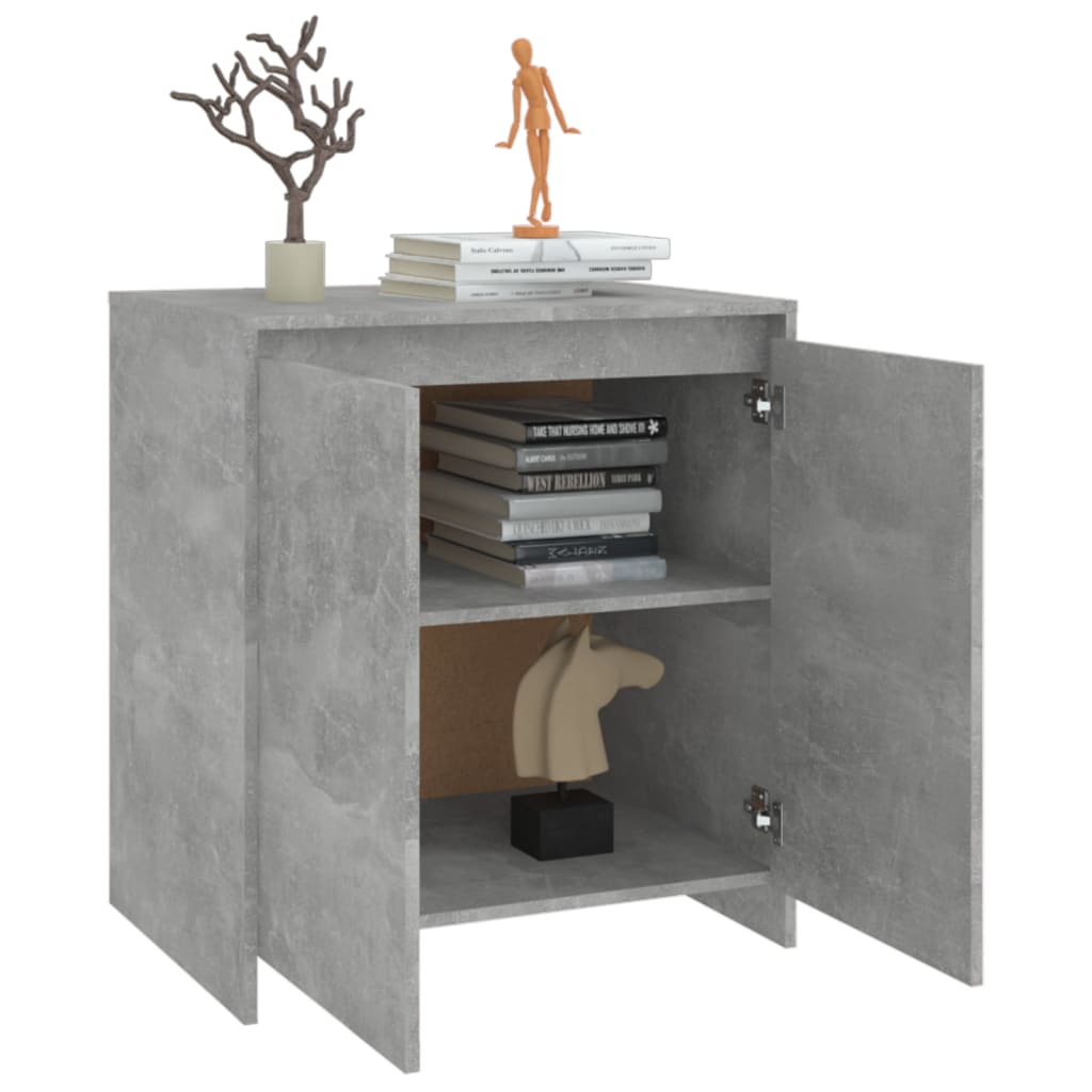 Buffet Gris béton 70x41x75 cm Bois d'ingénierie - XIOS
