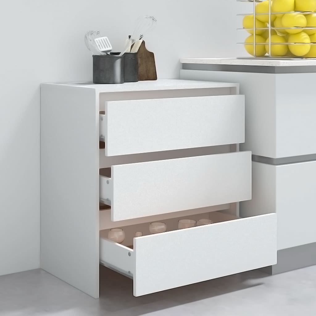 Buffet Blanc 70x41x75 cm Bois d'ingénierie - XIOS