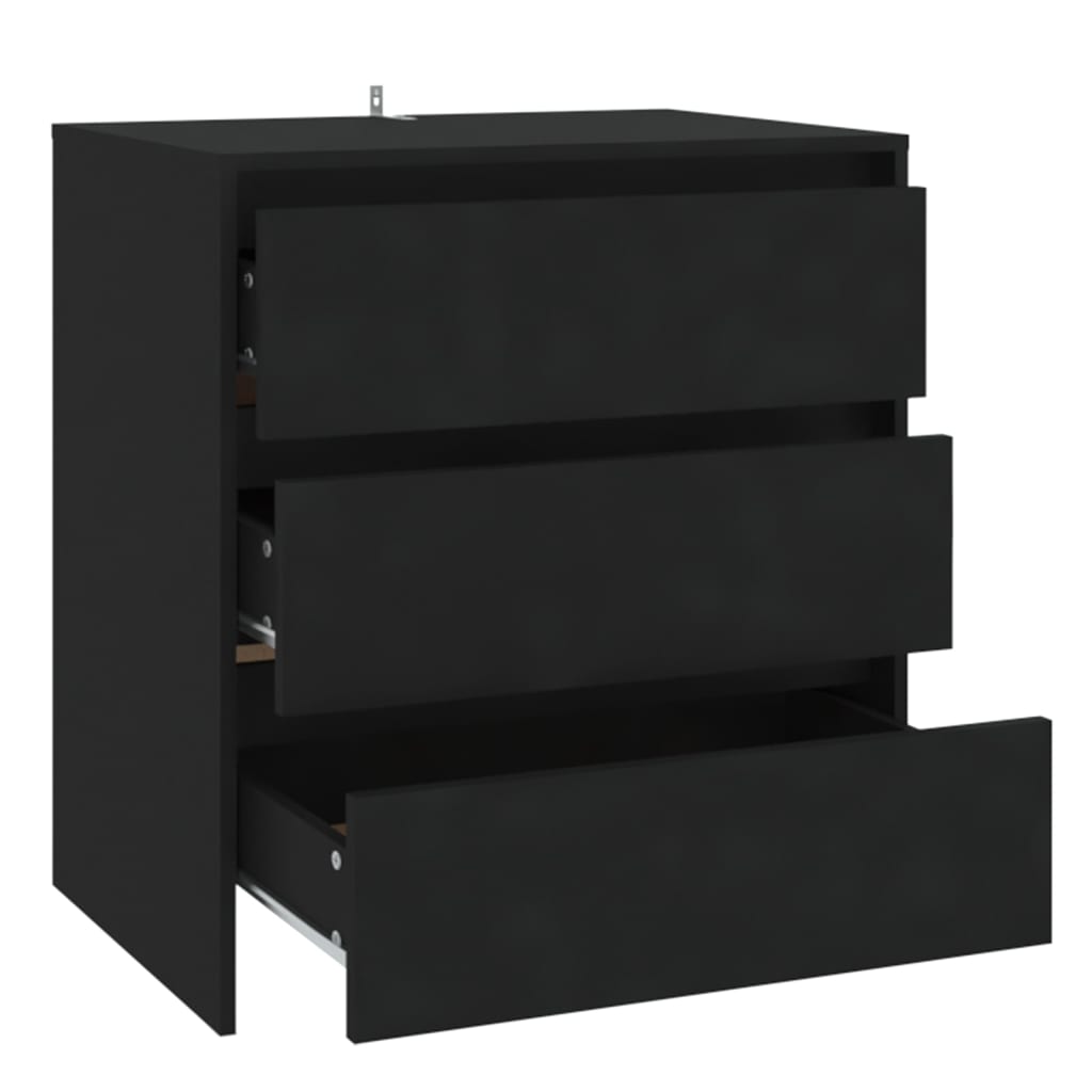 Buffet Noir 70x41x75 cm Bois d'ingénierie - XIOS