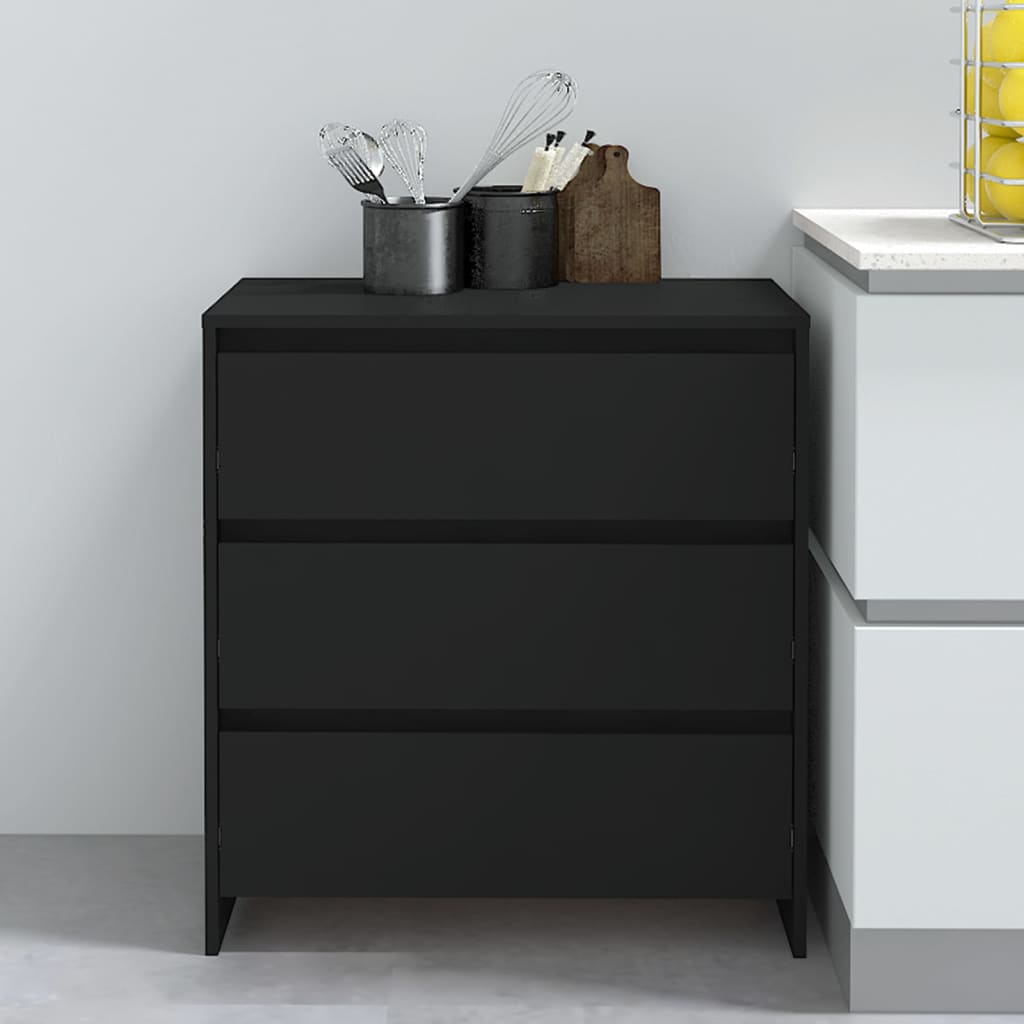 Buffet Noir 70x41x75 cm Bois d'ingénierie - XIOS