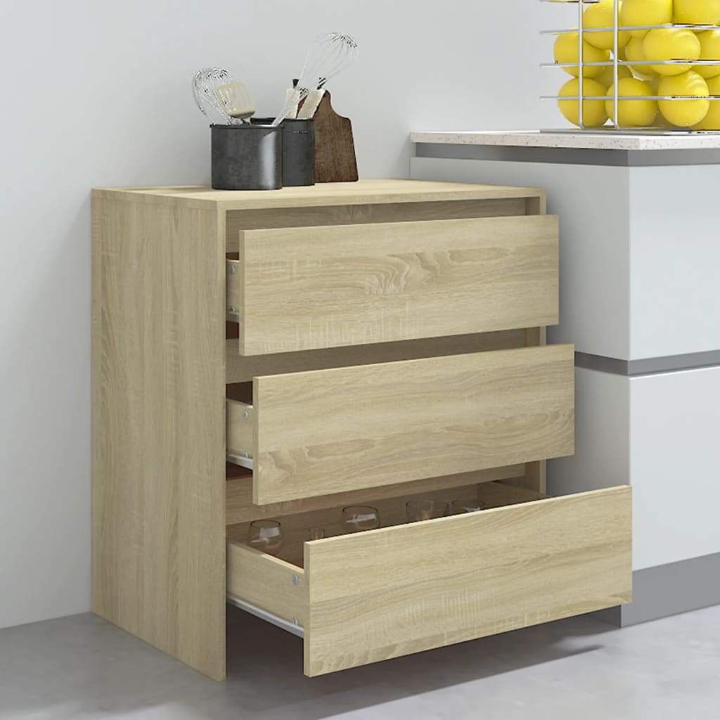 Buffet Chêne sonoma 70x41x75 cm Bois d'ingénierie - XIOS