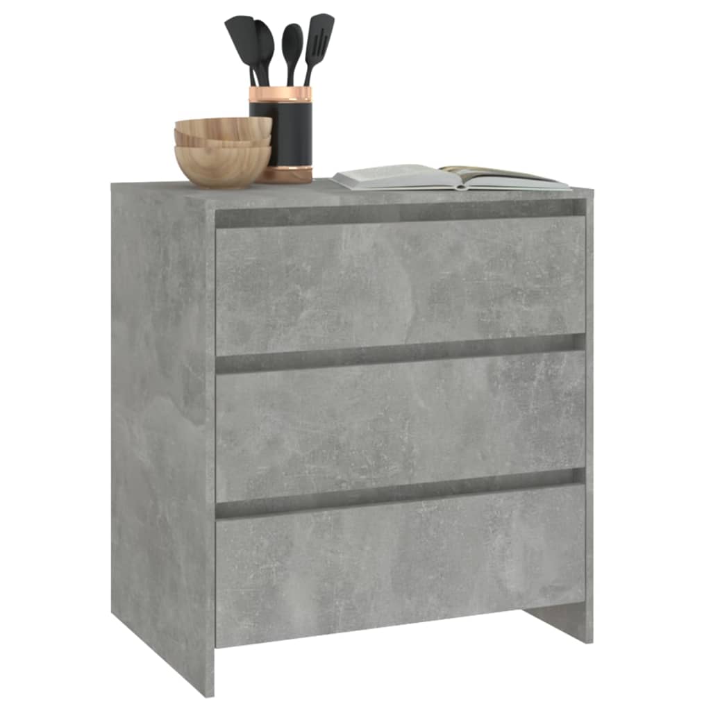 Buffet Gris béton 70x41x75 cm Bois d'ingénierie - XIOS