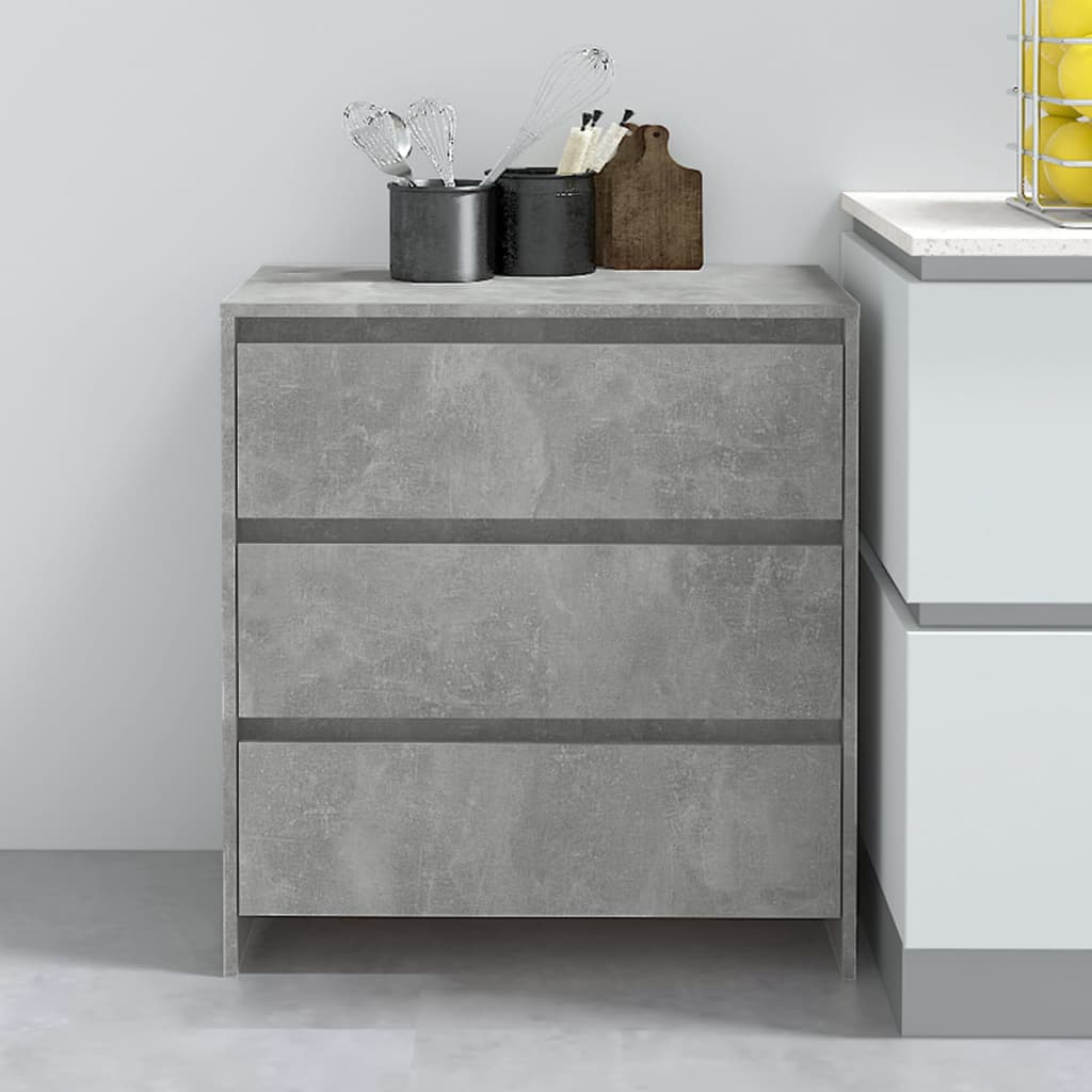 Buffet Gris béton 70x41x75 cm Bois d'ingénierie - XIOS