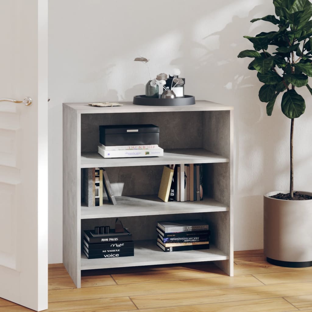 Buffet Gris béton 70x40,5x75 cm Bois d'ingénierie