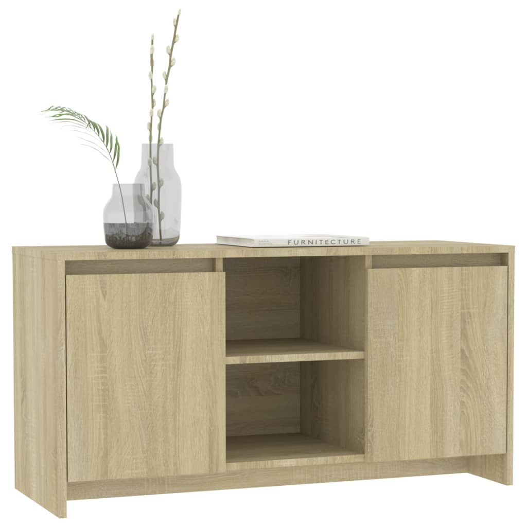 Meuble TV Chêne sonoma 102x37,5x52,5 cm Aggloméré - XIOS