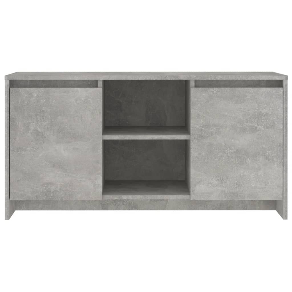 Meuble TV Gris béton 102x37,5x52,5 cm Aggloméré - XIOS
