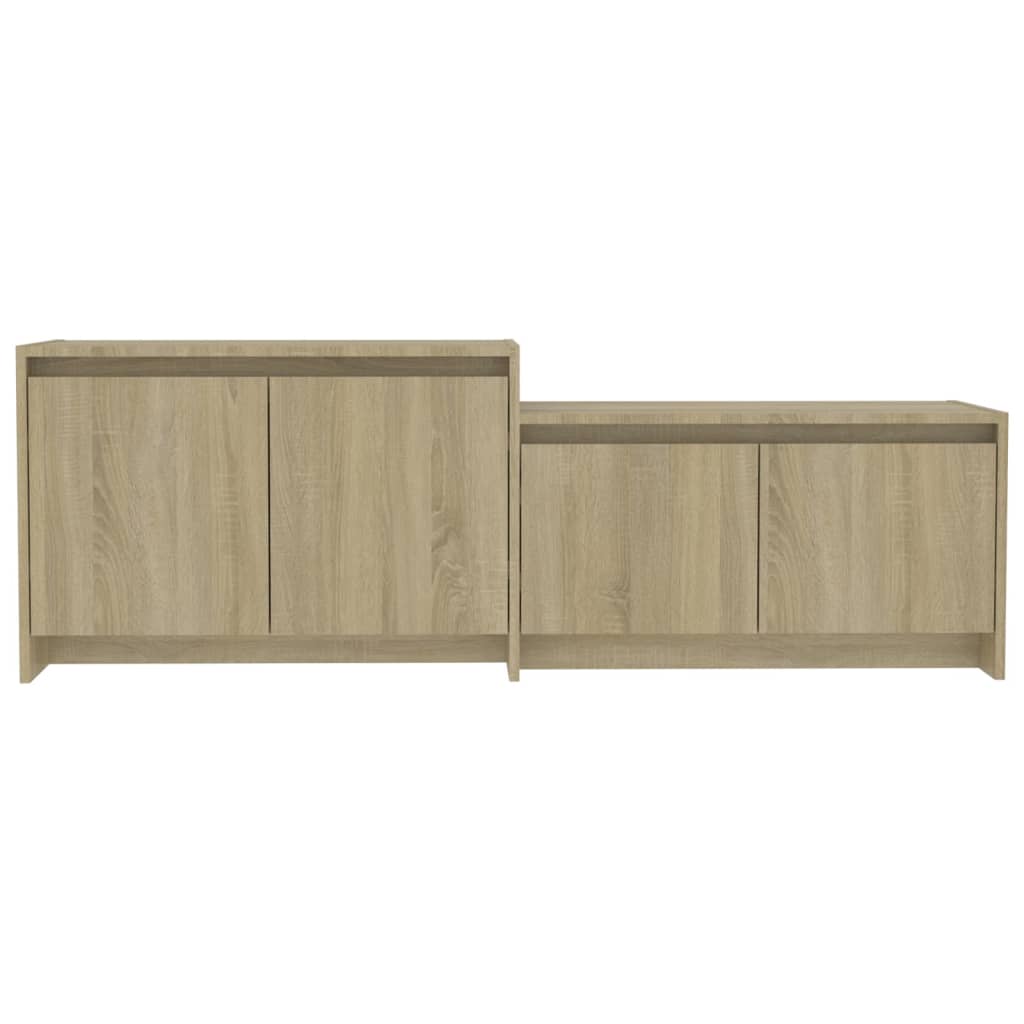 Meuble TV Chêne sonoma 146,5x35x50 cm Bois d'ingénierie - XIOS