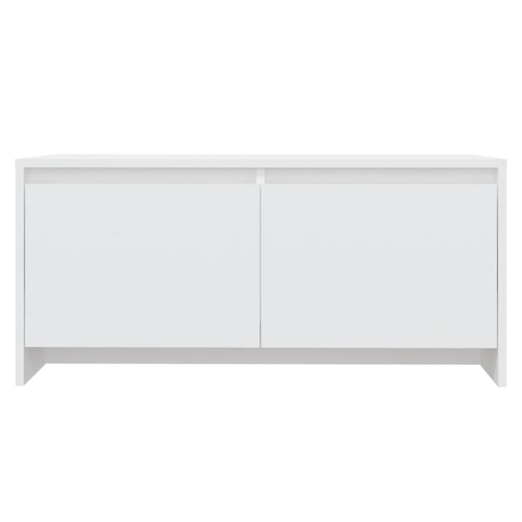 Table basse blanc 90x50x41,5 cm bois d'ingénierie - XIOS