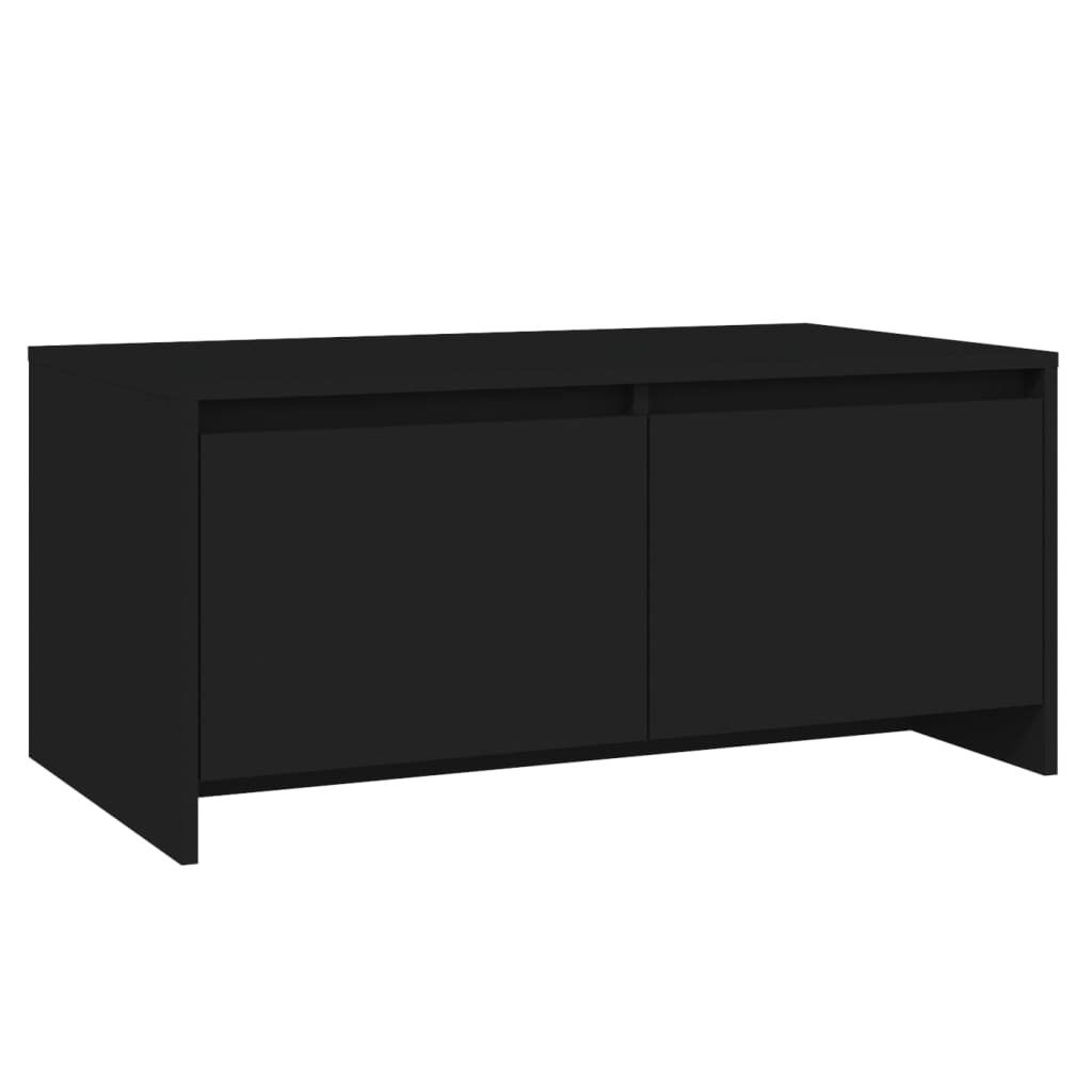 Table basse noir 90x50x41,5 cm bois d'ingénierie - XIOS