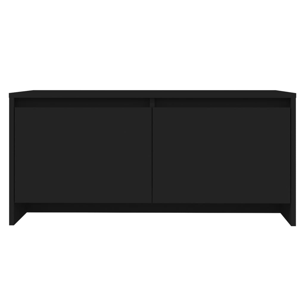 Table basse noir 90x50x41,5 cm bois d'ingénierie - XIOS