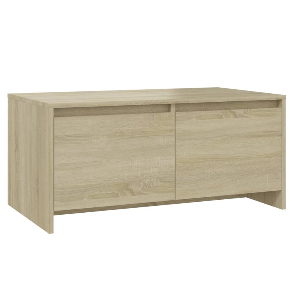 Table basse chêne sonoma 90x50x41,5 cm bois d'ingénierie - XIOS