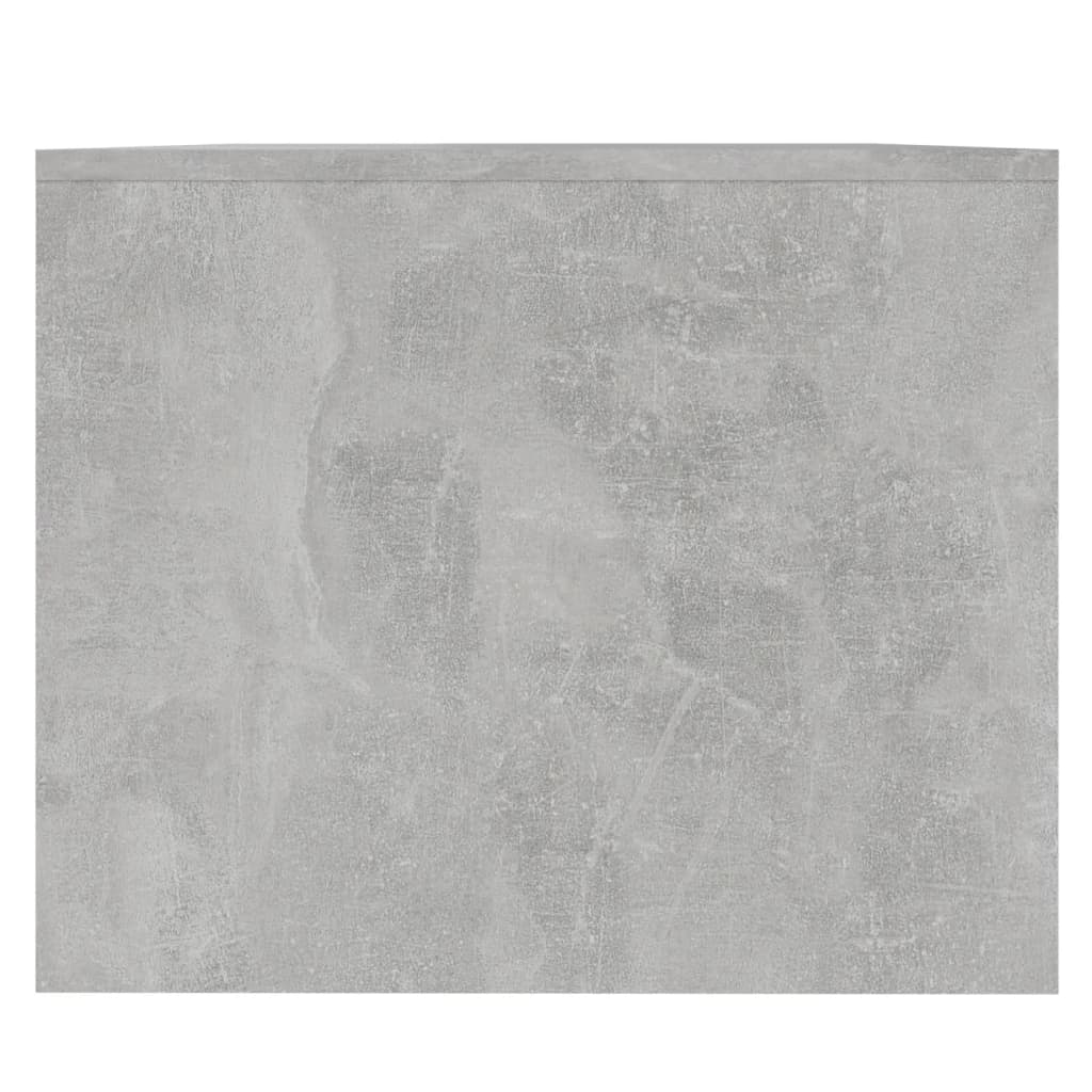 Table basse gris béton 90x50x41,5 cm bois d'ingénierie - XIOS