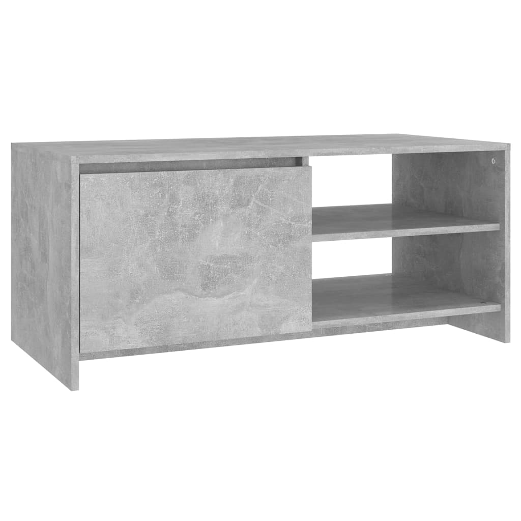 Table basse Gris béton 102x50x45 cm Bois d'ingénierie