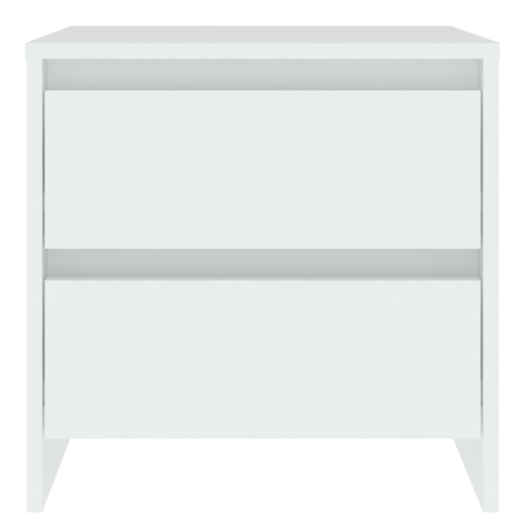 Tables de chevet 2 pcs blanc 45x34,5x44,5 cm bois d’ingénierie - XIOS